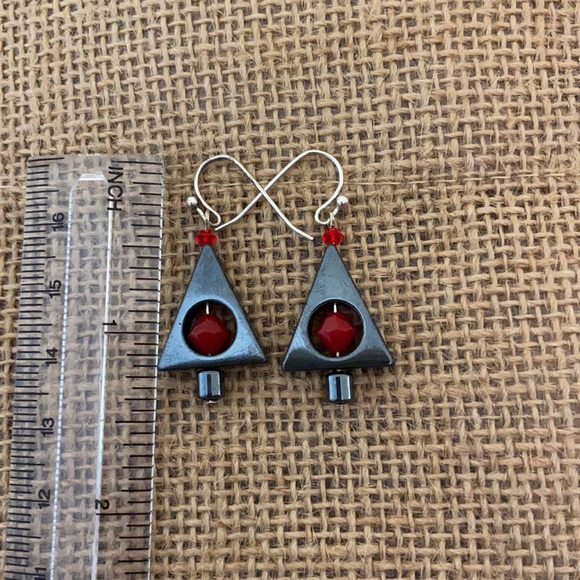 Swarovski crystals & Hematite new earrings 🎄 - Picture 2 of 2